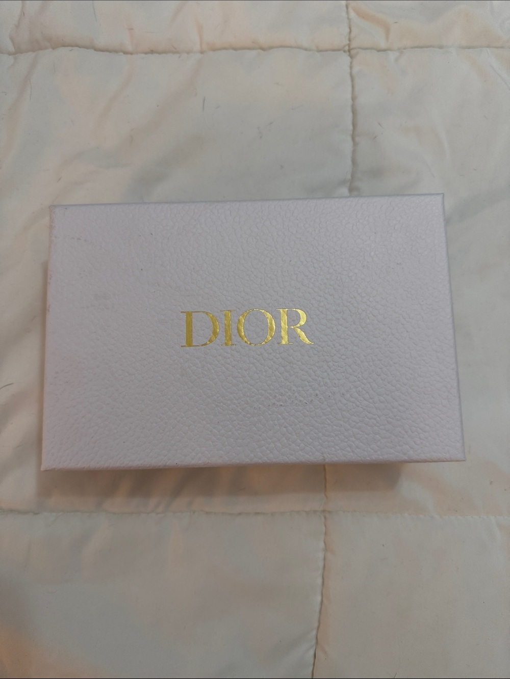 Dior authentic white sunglasses Box with Gold Logo